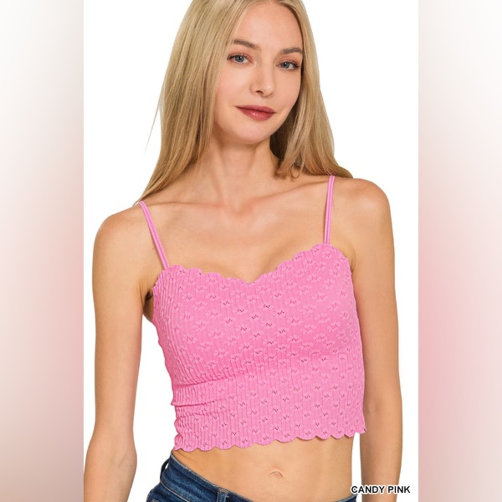 Zenana SEAMLESS LACE BRALETTE WITH BRA PADS